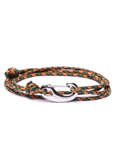 Camo Tactical Cord Bracelet for Men (Silver Clasp - 11S) Bracelets exchangecapitalmarkets   