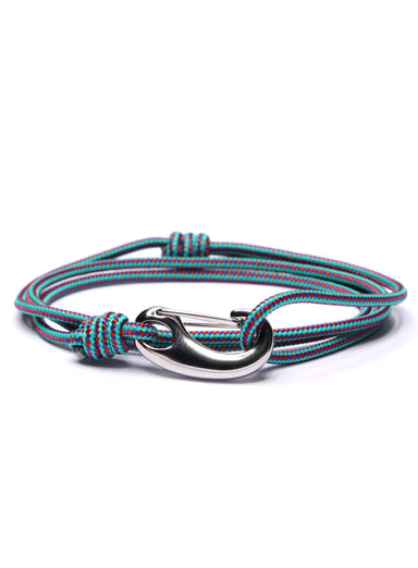 Aqua Tactical Cord Bracelet for Men (Silver Clasp - 14S) Bracelets exchangecapitalmarkets   