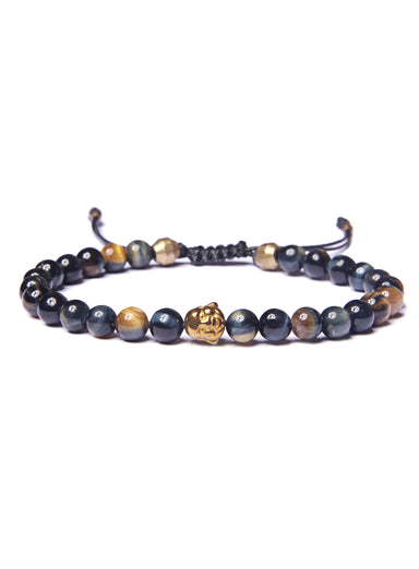 Golden Tiger Eye and Buddha Bead Bracelet for Men Bracelets exchangecapitalmarkets   