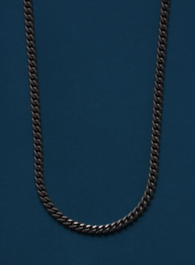 Black Titanium Curb Chain Necklace for Men Jewelry exchangecapitalmarkets: Men's Jewelry & Clothing.   