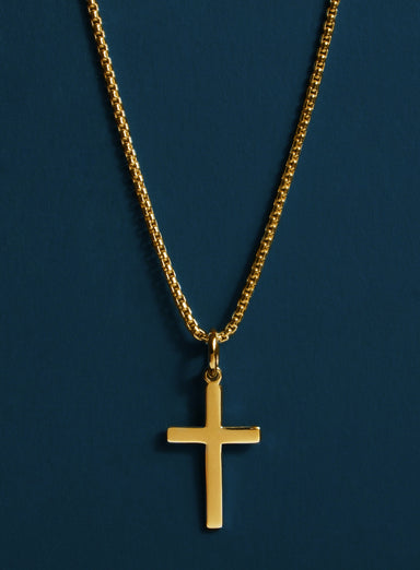 14k Gold Filled and Vermeil Gold Cross Necklace for Men Jewelry exchangecapitalmarkets: Men's Jewelry & Clothing.   