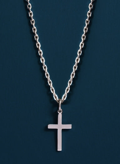 Sterling Silver Cross Necklace for Men (Cable) Jewelry exchangecapitalmarkets: Men's Jewelry & Clothing.   