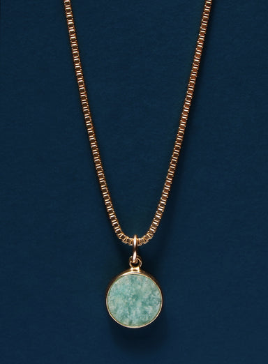 Amazonite Gemstone Necklace Necklaces exchangecapitalmarkets: Men's Jewelry & Clothing.   