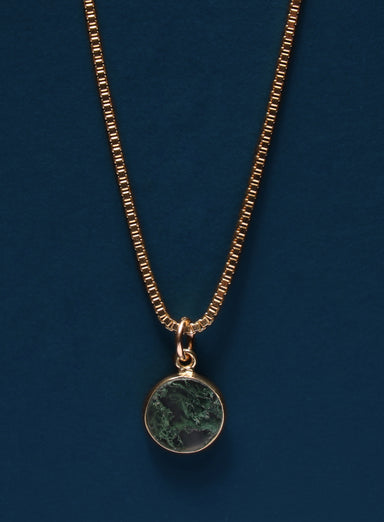Moss Agate Gemstone Necklace Necklaces exchangecapitalmarkets: Men's Jewelry & Clothing.   