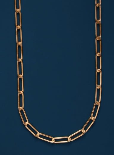 14k Gold Filled Elongated Cable Bevel Chain Necklace for Men Jewelry exchangecapitalmarkets: Men's Jewelry & Clothing.   