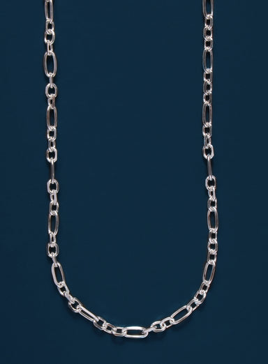 925 Sterling Silver Figaro Inspired Chain Necklace for Men Jewelry exchangecapitalmarkets: Men's Jewelry & Clothing.   