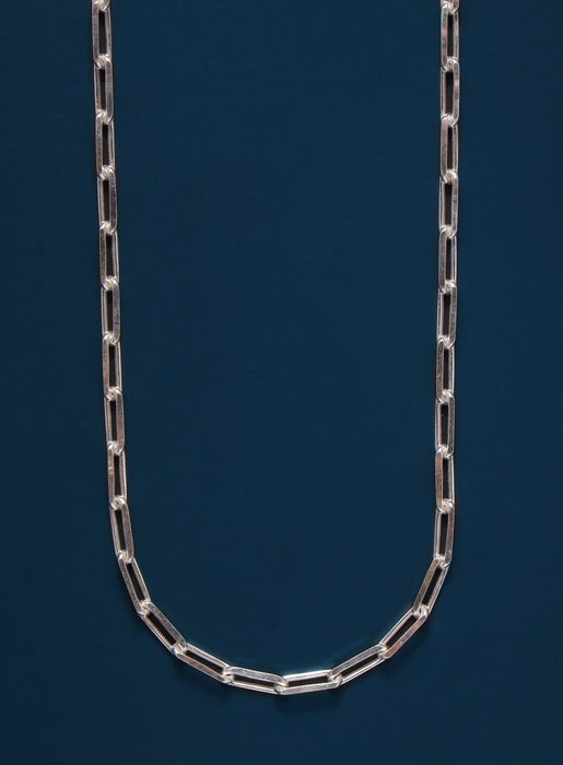 925 Sterling Silver Elongated Cable Chain Necklace for Men Jewelry exchangecapitalmarkets: Men's Jewelry & Clothing.   