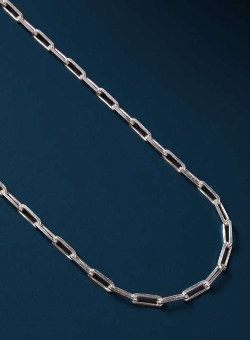 925 Sterling Silver Elongated Cable Chain Necklace for Men Jewelry exchangecapitalmarkets: Men's Jewelry & Clothing.   