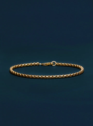 14k Gold Filled Venetian Round Box Chain Bracelet Bracelets exchangecapitalmarkets: Men's Jewelry & Clothing.   