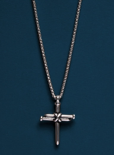 Stainless Steel Nail Cross Necklace for Men Necklaces exchangecapitalmarkets   