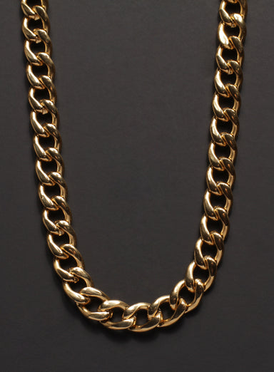9mm Gold Curb Chain Necklace for Men Necklaces exchangecapitalmarkets   