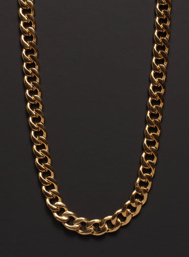 7mm Gold Curb Chain Necklace for Men Necklaces exchangecapitalmarkets   
