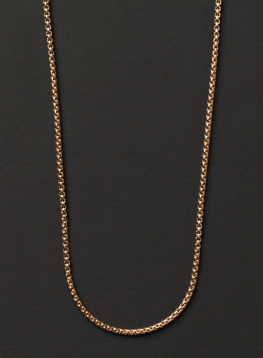Gold Box Chain Necklace for Men Jewelry exchangecapitalmarkets   