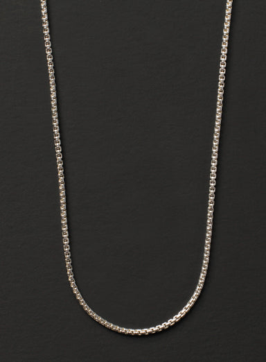 Sterling Silver Box Chain Necklace for Men Jewelry exchangecapitalmarkets   