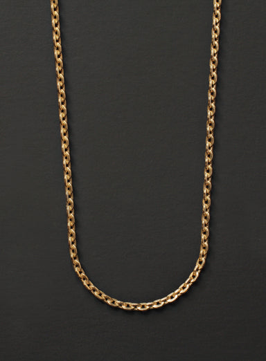 Gold Cable Chain Necklace for Men Jewelry exchangecapitalmarkets   