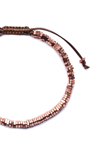 Copper Triangles Beaded Men's Bracelet Bracelets exchangecapitalmarkets   