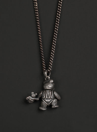 Sterling Silver "Ride or Die" Teddy Bear Necklace Necklaces exchangecapitalmarkets   