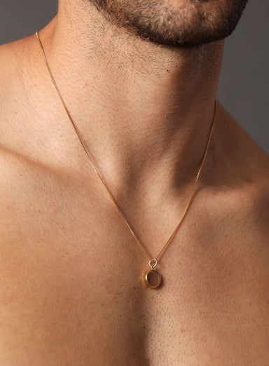 Smokey Quartz Gemstone Necklace Necklaces exchangecapitalmarkets: Men's Jewelry & Clothing.   