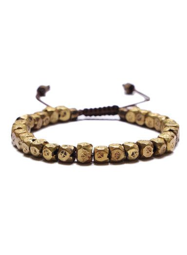 Vintage Yellow Brass Geometric Bracelet Bracelets exchangecapitalmarkets: Men's Jewelry & Clothing.   
