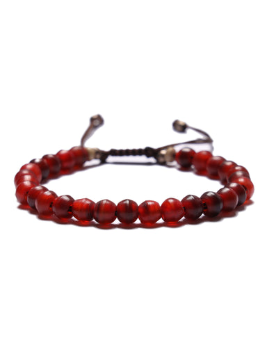 Red Glass Bead Bracelet Bracelets exchangecapitalmarkets: Men's Jewelry & Clothing.   
