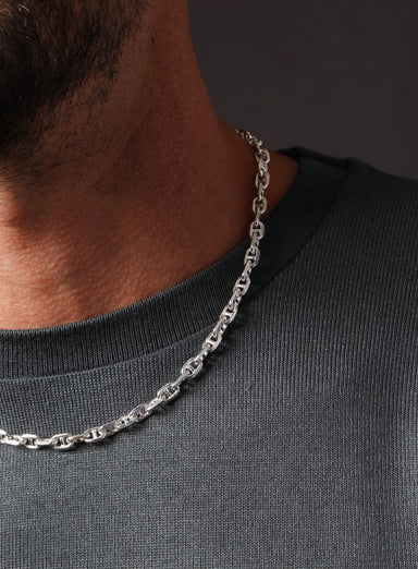 925 Sterling Silver Anchor Chain Necklace for Men Jewelry exchangecapitalmarkets: Men's Jewelry & Clothing.   