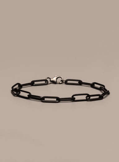 925 Titanium Coated Sterling Silver Clip Chain Bracelet Bracelets exchangecapitalmarkets: Men's Jewelry & Clothing.   
