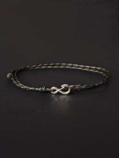 Infinity Bracelet - Camo cord men's bracelet with silver clasp Jewelry exchangecapitalmarkets   