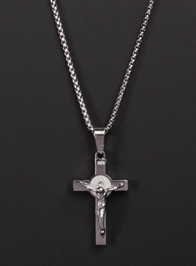 Waterproof Crucifix Pendant Necklace Necklaces exchangecapitalmarkets: Men's Jewelry & Clothing.   