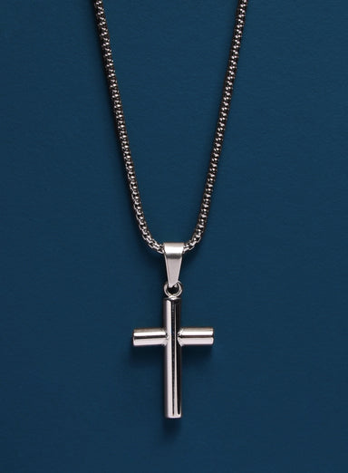 316L Stainless Steel Medium Bamboo Cross Necklace Necklaces exchangecapitalmarkets: Men's Jewelry & Clothing.   
