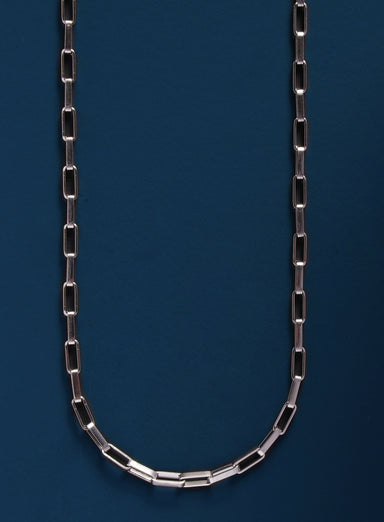 Waterproof Elongated Box style chain in 316L stainless steel Necklaces exchangecapitalmarkets: Men's Jewelry & Clothing.   